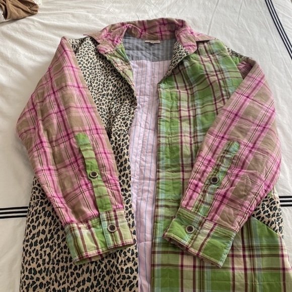 Natasha Zinko- Padded Cotton Multicolored Patchwork Coat - Picture 3 of 5